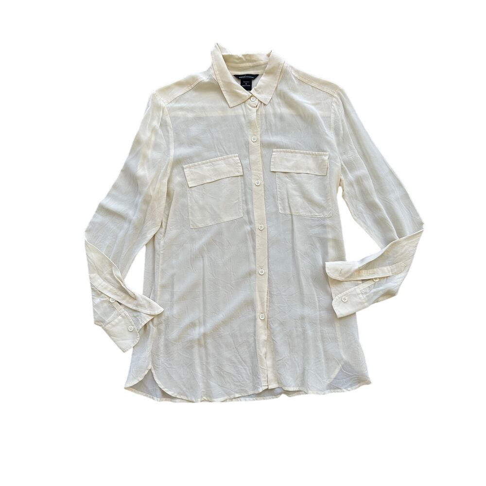 Moda International Silk Off White Blouse